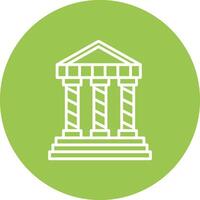 Greek Temple Elegant Piece vector