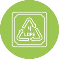 Low Density Polyethylene Smooth Gradient Icon vector