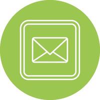 Mail Subtle Shadow Icon vector