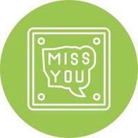 Miss You Clean Web Element vector