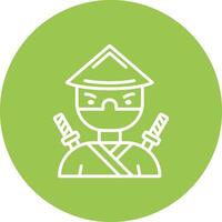 Ninja Shadowed Icon Style vector