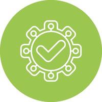 Quality Control Minimalist Graphic vector