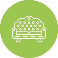 Sofa Monochrome UI Visual vector