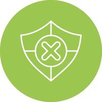 Unsafe Conceptual Line Work vector