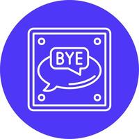 Bye Lined UI Illustration vector