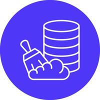 Data Cleansing Bold Web Icon vector