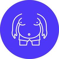 Obesity UI Concept Symbol vector