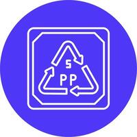 Polystyrene Geometric Shape Symbol vector