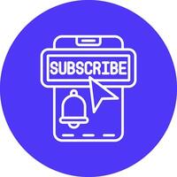 Subscribe Stylized Tech Element vector
