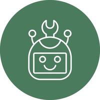 Bot Minimal Touch Graphic vector