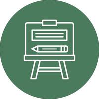 Easel Artistic UI Symbol vector