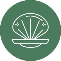Clam Bright Flat Element vector