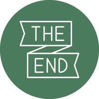 End Gradient Tint Artwork vector