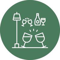 Wine glasses Color Accent Visual vector