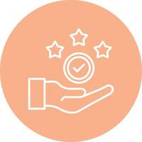 Completed Task Playful Line Icon vector
