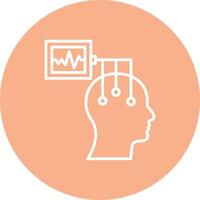 Electroencephalogram Tech Style Illustration vector