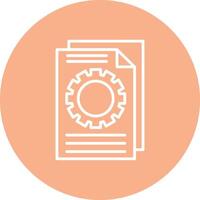 Documentation Subtle Shadow Icon vector