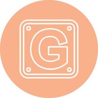 Letter G Outline Graphic Design vector