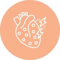 Myocardial Bold Web Icon vector