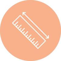 Ruler Flat Line Drawing vector