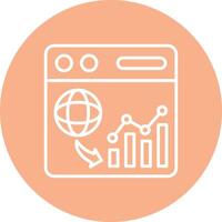 Web Analytics Bright Flat Element vector