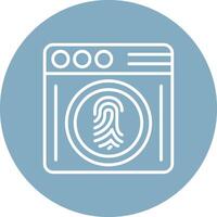 Biometrics Abstract Web Element vector