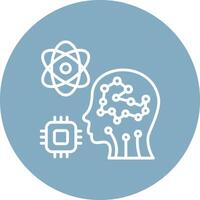 Artificial Intelligence Tech Style Illustration vector