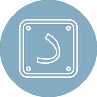 Arabic Language Color Block Design vector