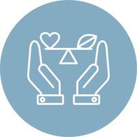 Ethically Sourced Thin Line Design vector