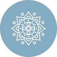 Mandala Smooth Gradient Icon vector