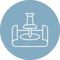 Push Pin Mobile App Graphic vector