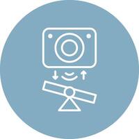 Tilt Sensor App Style Badge vector