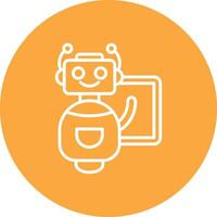 Bot Minimal Concept Visual vector