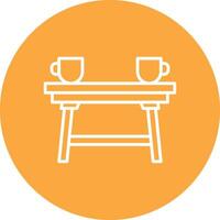 Coffee Table Simple Motion Design vector