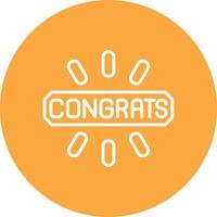 Congrats Interface Sketch Art vector