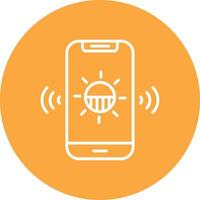 Light Sensor Smart UI Graphic vector