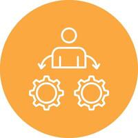 Management Smooth Gradient Icon vector