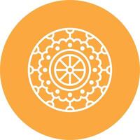 Mandala High Contrast Graphic vector