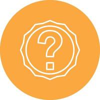 Question Line Style Symbol vector