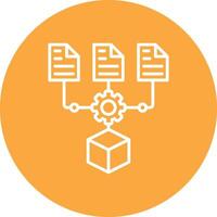 Predictive Modeling Minimalist Graphic vector