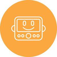 Robot Interactive UI Graphic vector