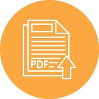 Upload Minimal Outline Artwork vector