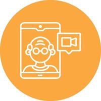 Call Monochrome UI Visual vector