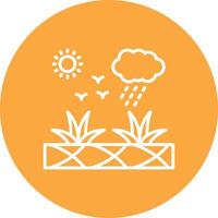 Xeriscaping Isometric Art vector