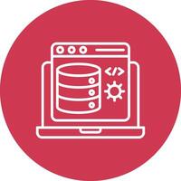 Backend Detailed Line Sketch vector