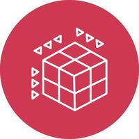 Dimension Subtle Shadow Icon vector