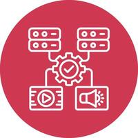 Digital Asset Management Artistic UI Symbol vector