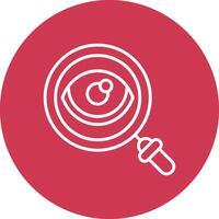 Eye Recognition Bold Web Icon vector