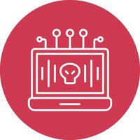 Hacker Clean Grid Icon vector