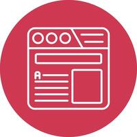 Headline Bold Web Icon vector